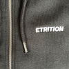 ETRITION® Zip-Hoodie schwarz